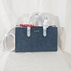 COPY - NWT Michael Kors Scarlett Medium East/West Satchel Denim $228 Packed